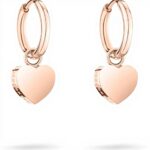 Liebeskind Berlin Créoles Femme Acier Inoxydable IP Or Rose