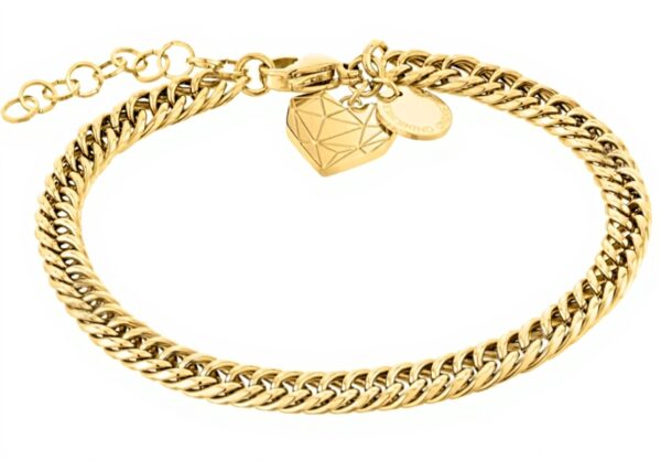 Bracelet Liebeskind Berlin cœur acier inoxydable or femme